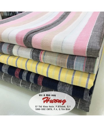 BST VẢI LINEN SỌC NGANG/ DỌC 